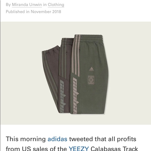 Adidas Yeezy Calabasas track pants XL Umber/Core - Picture 2 of 8